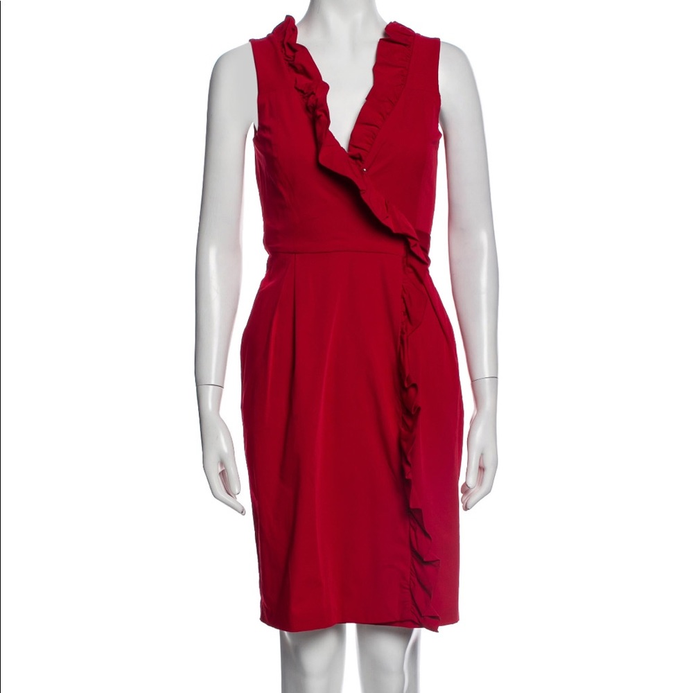 Red Diane von Furstenberg Wrap Dress